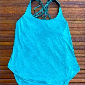 Lululemon Wild Tank size 8 Heather teal